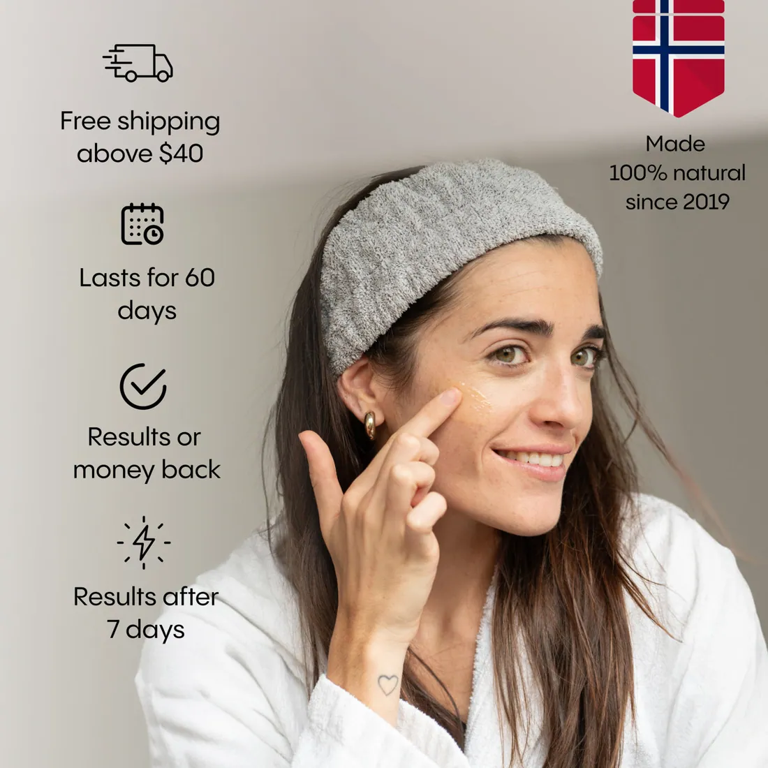 FJORA Organics Ráncsimító éjszakai balzsam legfontosabb hatóanyagai sarkvidéki növényi forrásokból