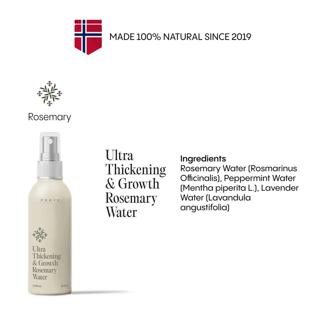 A FJORA Organics dúsító rozmaringvíz használati útmutatója
