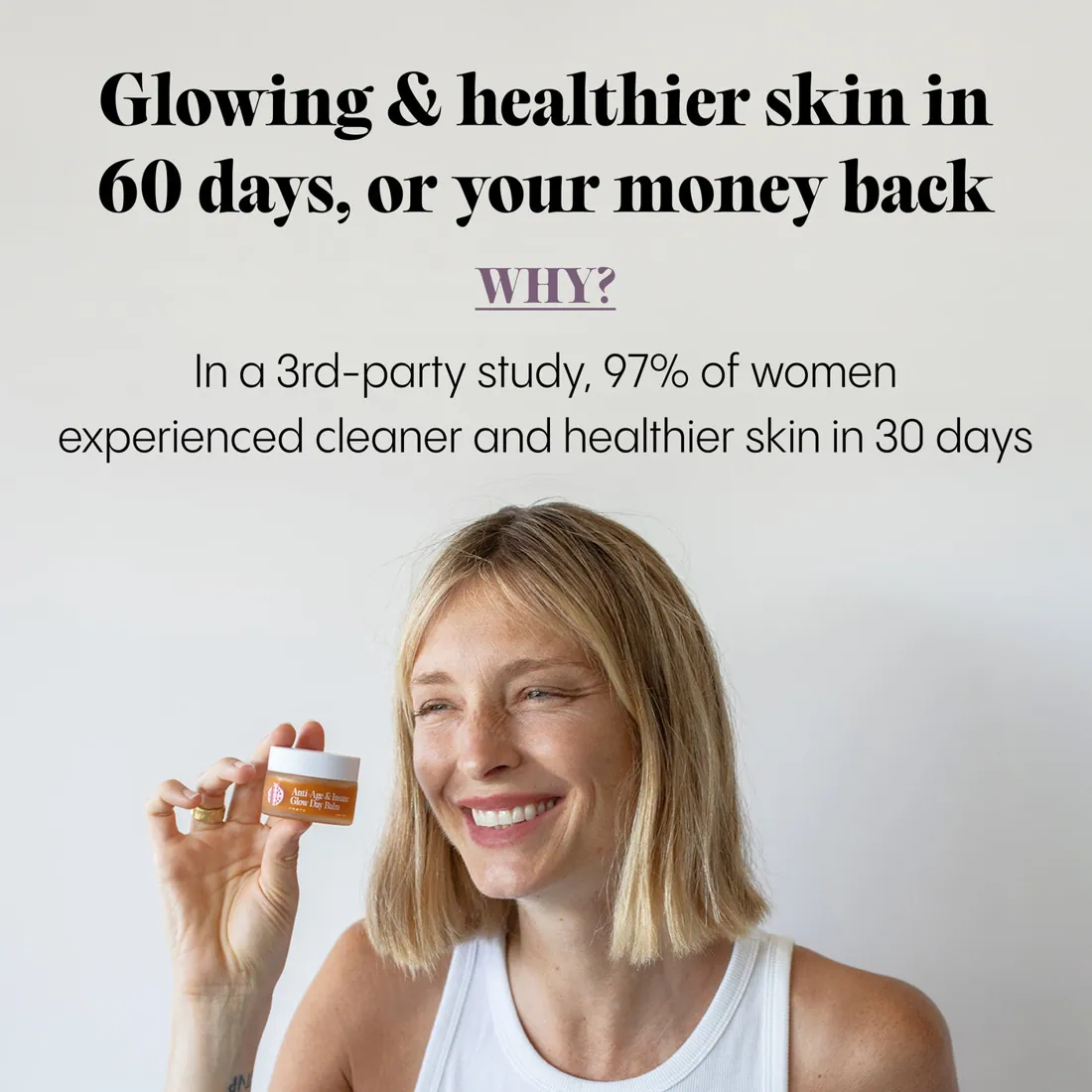 A FJORA Organics Anti-age ragyogás nappali balzsam használati útmutatója